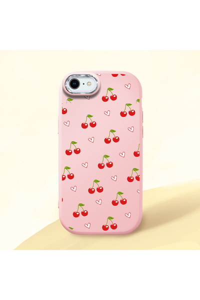 Hontinga حافظة هاتف من السيليكون الناعم باللون الوردي متوافقة مع كاميرا آيفون...