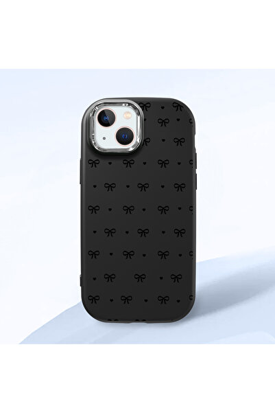 Hontinga حافظة هاتف من السيليكون الناعم باللون الأسود متوافقة مع هاتف iPhone ...