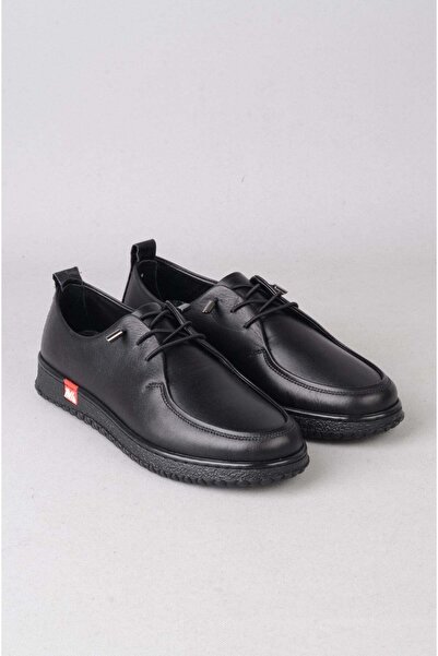 SEÇ KUNDURA Seç 2485 Haki̇ki̇ De Leather Asual Women's Shoes Black