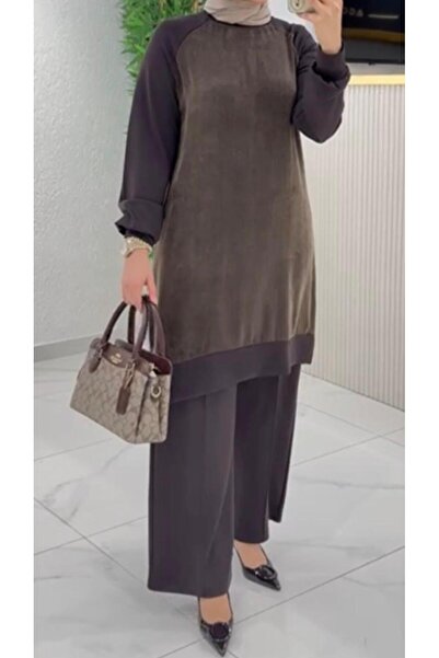 TUGBA COLLECTION Yeni Sezon İpek Cupra & Oysho Tunik Pantolon Takımı Sade ve ...