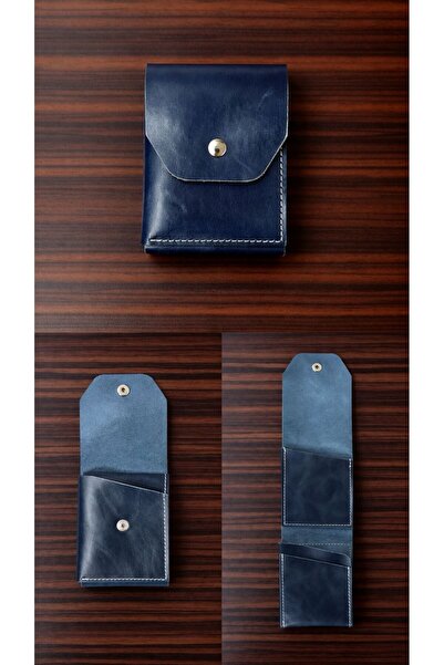 ÖzkanAccessory Hakiki Deri Erkek Cüzdan Slim – 10 Kart Bölmeli, El Yapımı, Şı...