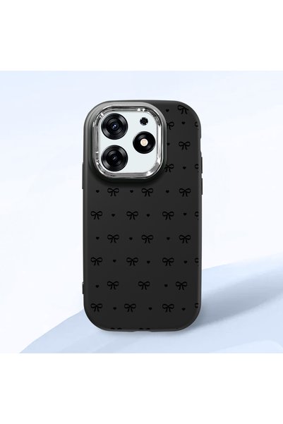 Hontinga Tecno Spark 10 Pro Compatible Camera Protected Black Soft Silicone P...