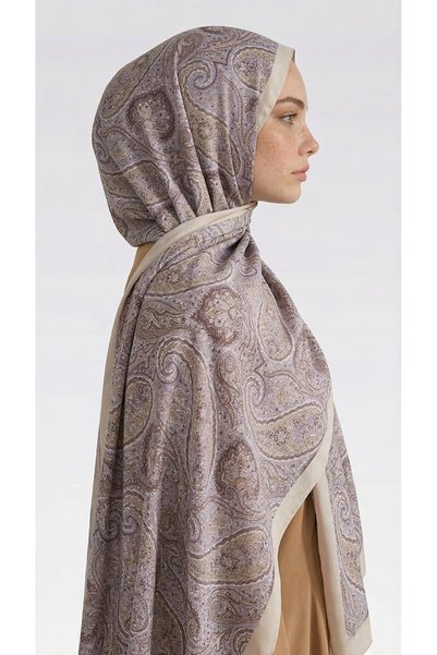 Karaca Saphi̇ra D Patterned Cotton Shawl - Yellow