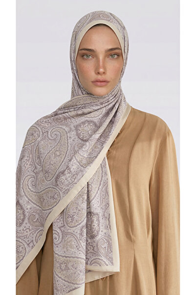 Karaca Шал от памук с десен Сапира - Жълт