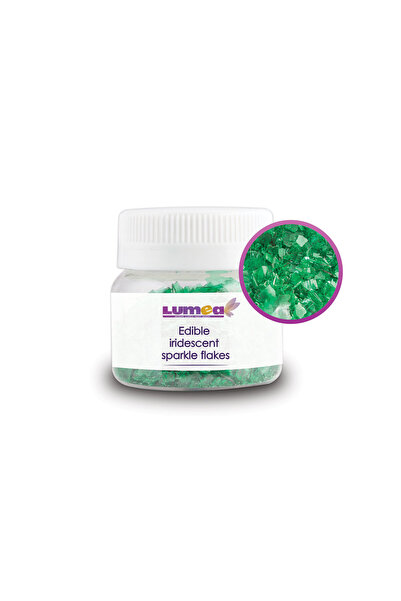 Lumea Green Iridescent Flakes, 15g -