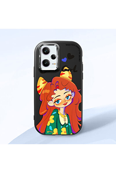 Hontinga حافظة هاتف من السيليكون الناعم باللون الأسود متوافقة مع كاميرا Poco ...