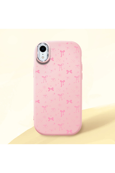 Hontinga حافظة هاتف من السيليكون الناعم باللون الوردي متوافقة مع كاميرا iPhon...