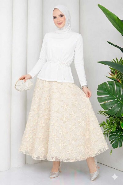 MissPul Women's 3D Floral Design Skirt