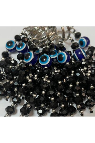 BALERA Nazar Beaded Keychain Set of 3-2 Mixed Pieces from the Colors in the I...