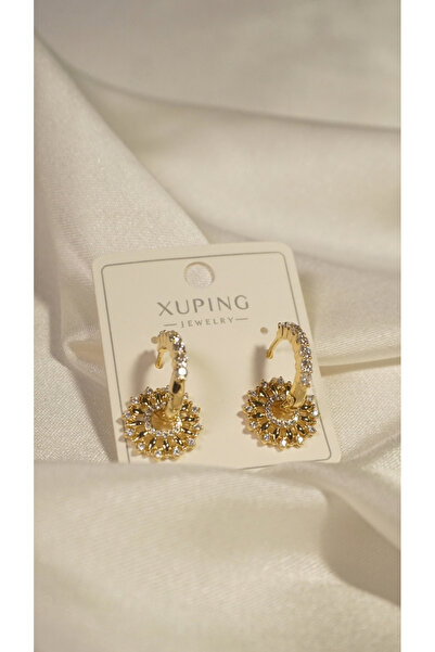 LuxeVibe Çelik Takı Xuping Kararmaz Küpe – Suya Dayanıklı, Minimal, XP, 14K A...