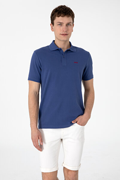 U.S. Polo Assn. Tricou Polo Bărbați Indigo Cu Imprimeu USPA