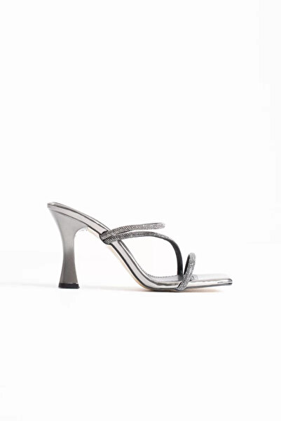 Belinora Papuci de damă cu toc de piatră de platină TR20MY04E