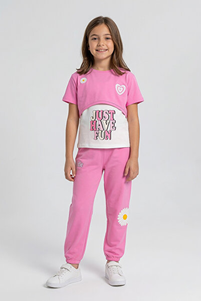 kinderos Papatya με τύπωμα Layer Look Κοριτσίστικο Τριπλό Σετ - 26Y 26204