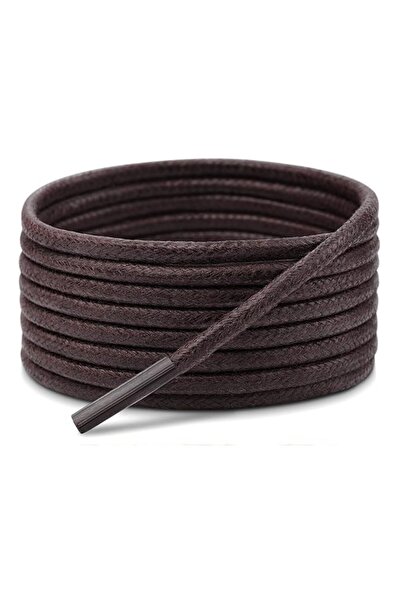 ipekbazaar 150 cm Round Waxed Laces, Sport Classic Shoelaces, 1 Pair, Dark Brown