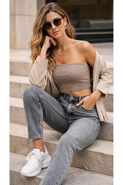 GAMZE ALPTEKİN High Waist Mom Jeans Pants Women's Vintage Cut Comfortable Fit...