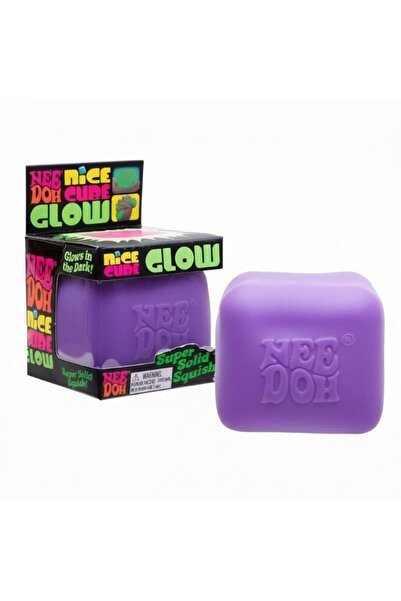 Be Venom™ Jucarie antistres Nice Cube Gllow NeeDoh, MOV, 5,7 cm
