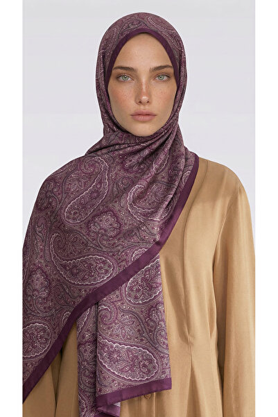 Karaca Шал от памук с десен Сапира - лилав