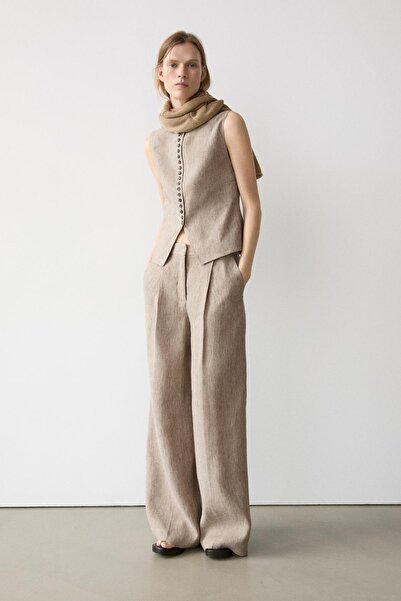 Massimo Dutti Melanj keten pilili pantolon