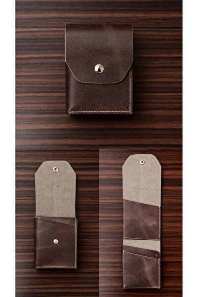 ÖzkanAccessory Hakiki Deri Erkek Cüzdan Slim – 10 Kart Bölmeli, El Yapımı, Şı...