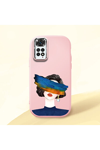 Hontinga Redmi Note 11S Compatible Camera Protected Pink Soft Silicone Phone ...