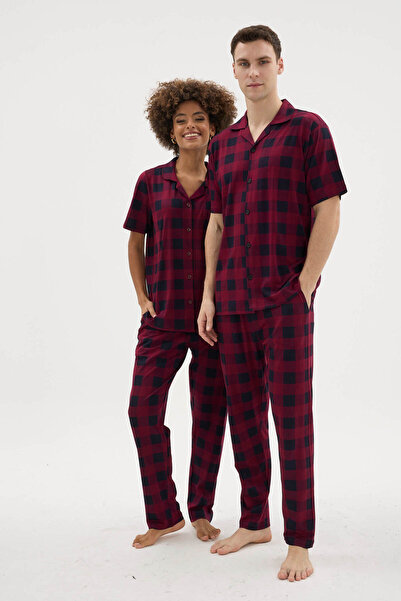 KLY Sevgililer Günü Valentine's Day Yeni Sezon Konsept Kadın Erkek 2 li Pijama Takımı Çiftlere Özel