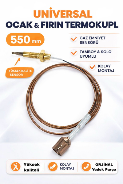 Baytech Ocak & Tamboy(Solo) Fırın Termokupl Gaz Emniyet Sensörü – Üniversal