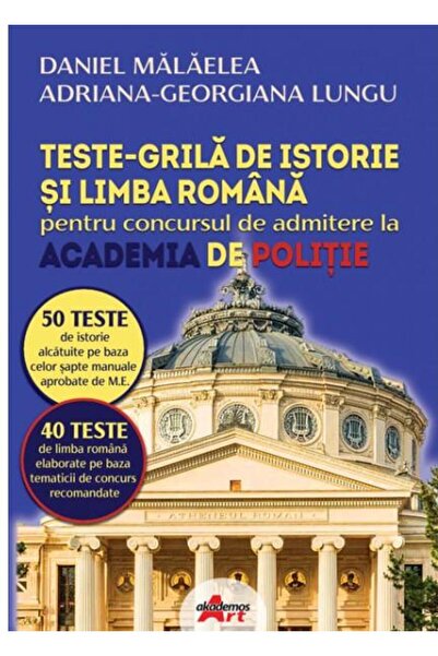 Editura Akademos Art History and Romanian language test grid for the exam