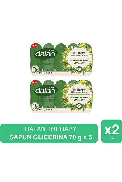 Dalan Therapy Săpun Glicerină cu Ulei de Măsline Mediteranean 70g x 10 Buc