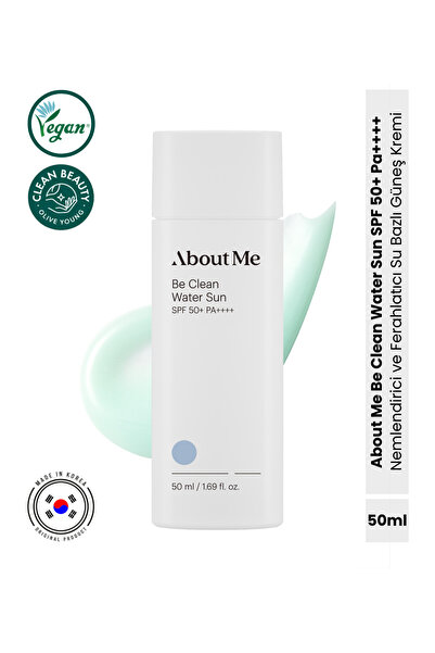 ABOUT ME Be Clean Water Sun SPF50+ PA++++ UV Koruyucu Su Bazlı Nemlendirici G...