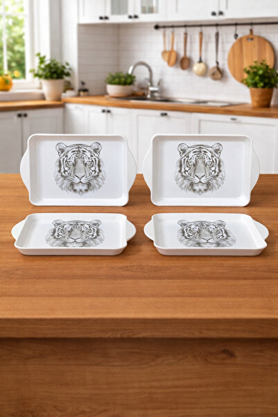 Zucci Home Kaplan Patterned Mini Presentation Tray Set - 4-Piece |   Decorati...