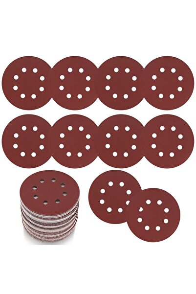 NO BRAND Pachet de 30 de șmirghele 125 mm, Discuri de șlefuit, Șmirghel rotun...