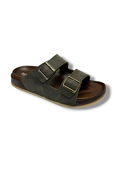 Witta 55201-26 Leather Double Band Anatomical Slippers 36-40