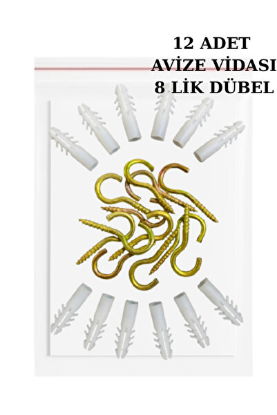 emre nalbur PİTON VİDA AVİZE KANCASI PLASTİK DÜBEL AVİZE