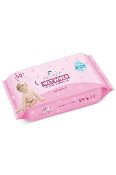 Bocioland Wet wipes, Bocioland, 99% water, Unscented, 60 pieces/pack
