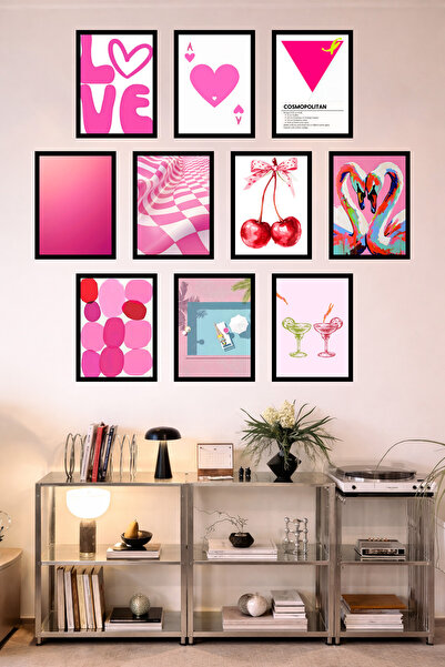 UNT 10-Frame Look Kitchen |   Modern |   Retro Wall Poster Painting Set – 15X...