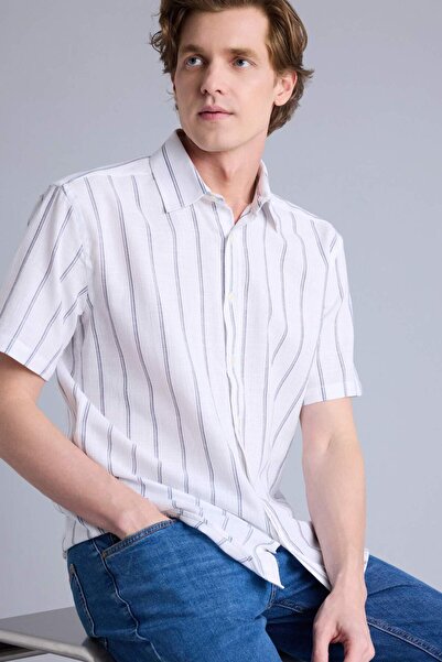 DeFacto Cămașă cu mânecă scurtă, cu guler polo, croială normală, bumbac piese...