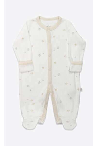 Bistyle Jumpsuit Ocean and Starfish Ecru