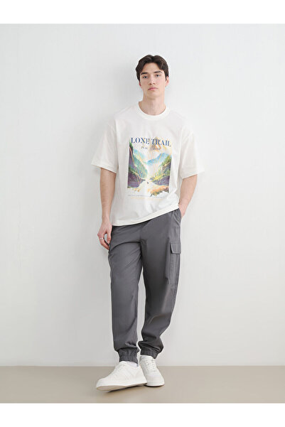 LC Waikiki XSIDE أنثراسايت ستاندرد فومول قماش بوبلين بنطلون رجالي بنطال جوغر