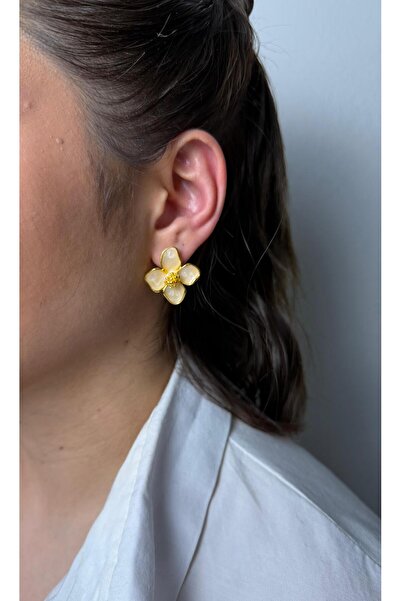 ANKA JEWELLRY Mineli Flower Model Women's Earrings