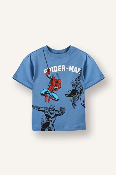 DeFacto Tricou cu mânecă scurtă Marvel Spiderman Regular Fit pentru băiețel G...