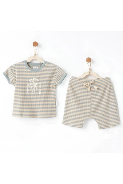 andywawa Baby Set 2 Pcs Set Bamboo Striped