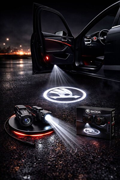 KESKİN SOUND SKODA KAPI ALTI LOGO AYDINLATMASI