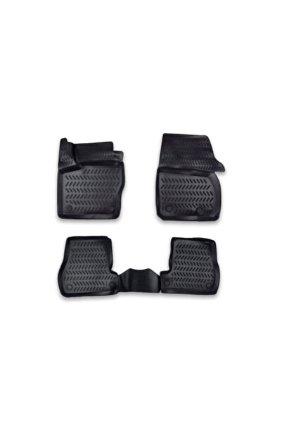 ERK Πατάκια δαπέδου από καουτσούκ συμβατά με Ford Focus III Facelift 2015-201...