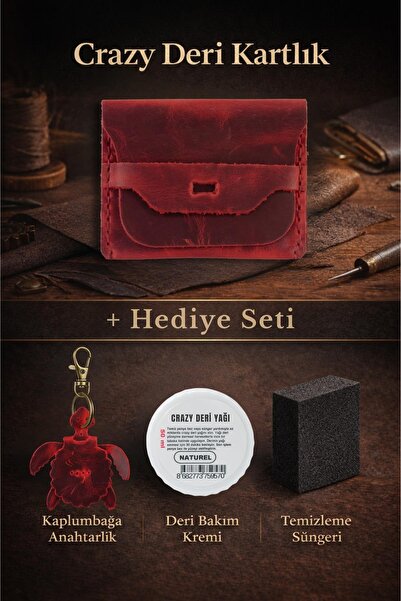 Dopar Crazy جلد حامل بطاقات – مصنوع من الجلد الطبيعي المدهون بالزيت جلد، ذو م...