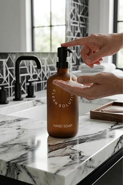 Atbyhome Amber Cam Sıvı Sabunluk 500 Ml