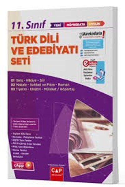 Orijinal Yayınları Çap Yayınları 11. Sınıf Türk Dili ve Edebiyatı Anadolu Set...