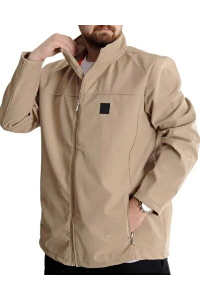 cusseli Palton pentru bărbați mărime mare, impermeabil, softshell 21232 bej