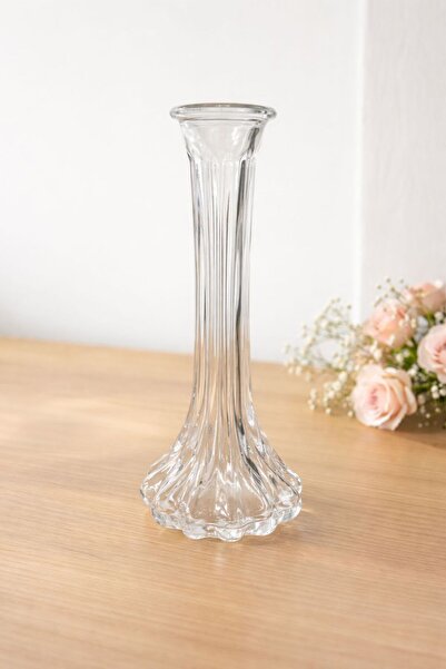 Porselen Diyarı Handmade Glass Line Model Flower Carnation Rose Vase