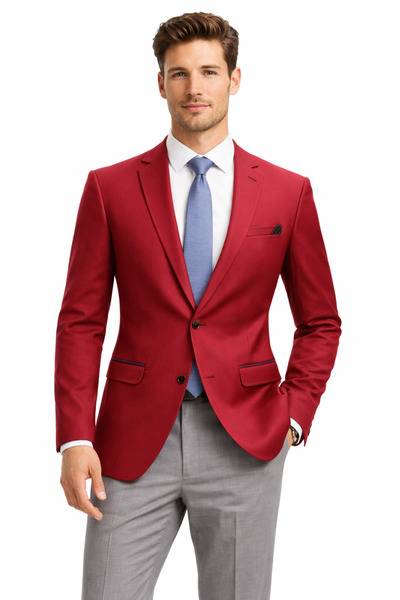 FABIO CASSEL Slim Fit Erkek Tek Ceket – Modern Kesim Premium Kumaş