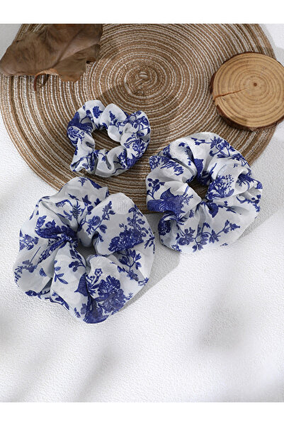 Take Two By Styli Pack of 3 - Floral Hair Scrunchies